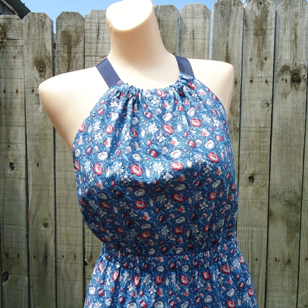 NWT $199 Liberty London Fabric Melani Halter Dress